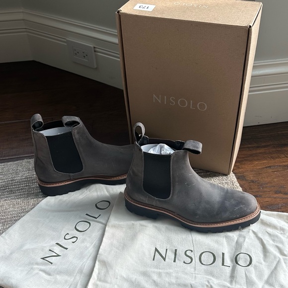 Nisolo Shoes - Nisolo Go-To Lug Chelsea Boot New In Box Size: 9 Color: Grey